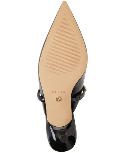 Aldo Kalidda Pointed Toe Heeled Mule Sandal In Black