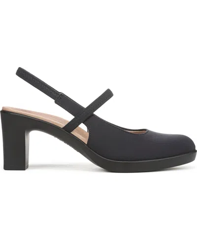Lifestride Women's Evoke Block Heel Slingback Pumps In Black