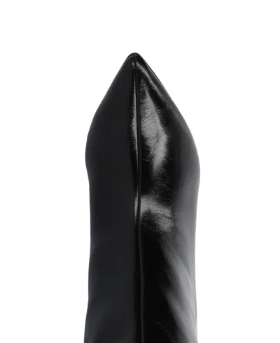 Journee Collection Womens Wide Calf Stiletto Heel Dress Boots Wide Width In Black