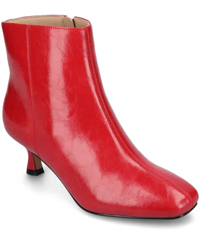 Journee Collection Medium And Wide Width Women's Kelssa Bootie In Multi