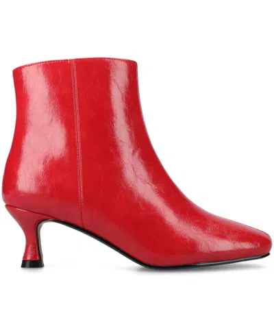 Journee Collection Medium And Wide Width Women's Kelssa Bootie In Multi