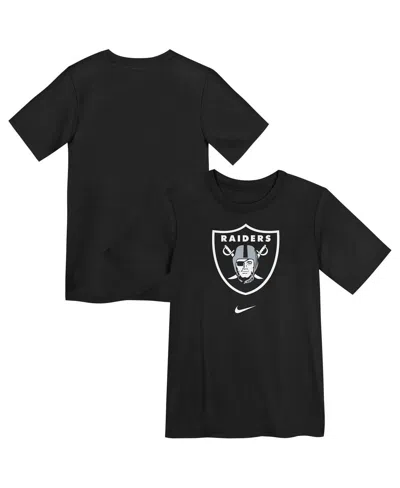 Nike Las Vegas Raiders Primary Logo Legend Big Kidsâ  Dri-fit Nfl T-shirt In Black