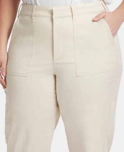 Nydj Plus Size Utility Ankle Pants In White