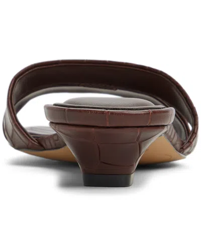 Aldo Scarletta Slip On Heeled Sandal In Brown