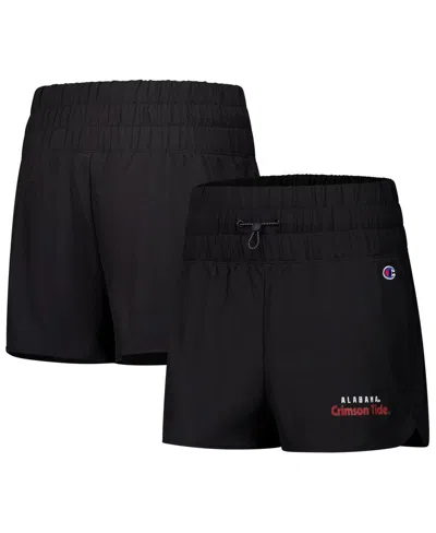 Champion Women's Black Ohio State Buckeyes Tailgate Her Woven Shorts In Black