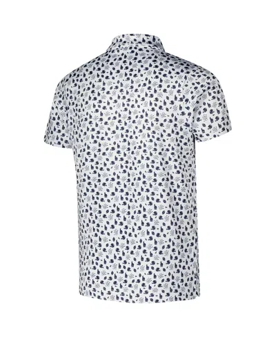 Garb Big Boys And Girls White Michigan Wolverines Earnest Allover Print Polo Shirt In Blue