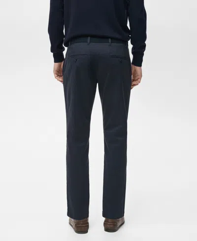 Mango Suit Pants In Blue