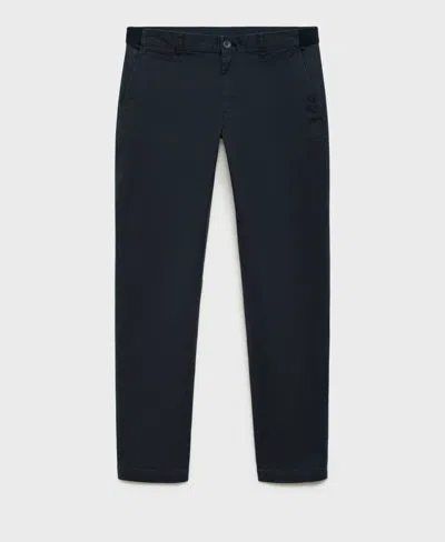 Mango Suit Pants In Blue