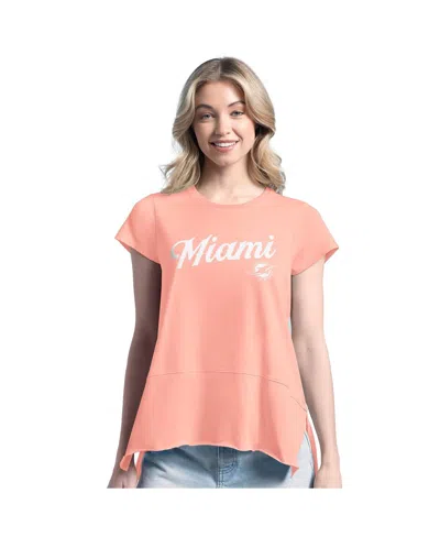 Margaritaville Women's Pink Miami Dolphins Gametime Is Paradise T-shirt In Pink
