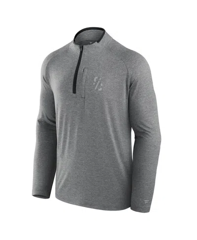 Fanatics Men's Black Usc Trojans Mock Neck Half-zip Pullover Jacket In Black