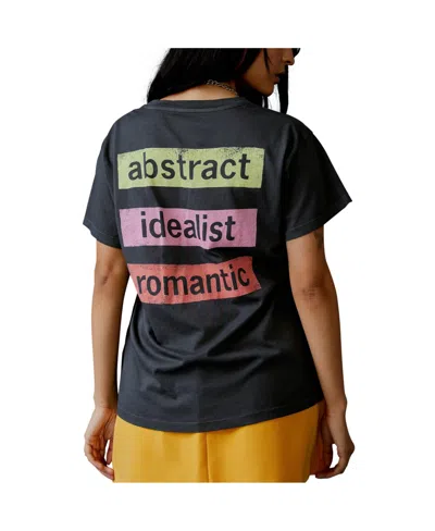 Daydreamer Women's Black Duran Graphic T-shirt In Blue