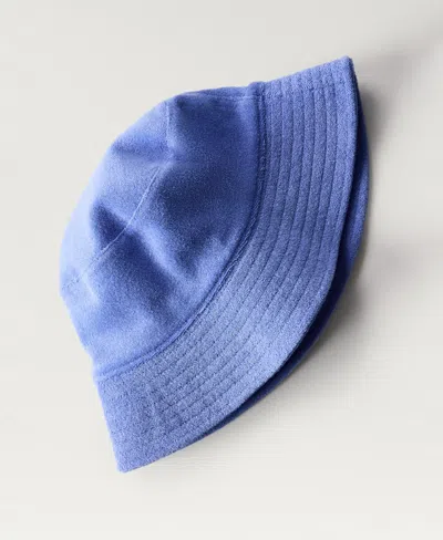 Mango Women's Towel-effect Bucket Hat In Blue