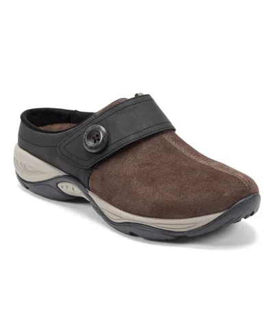 Easy Spirit Women's Edline Button Strap Slip-on Mules