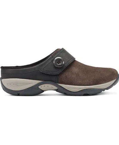 Easy Spirit Women's Edline Button Strap Slip-on Mules