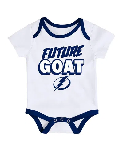 Outerstuff Newborn 3-pack Tampa Bay Lightning Loyal Buddies Bodysuit Set In Multi