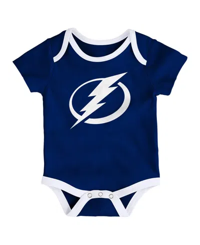 Outerstuff Newborn 3-pack Tampa Bay Lightning Loyal Buddies Bodysuit Set In Multi