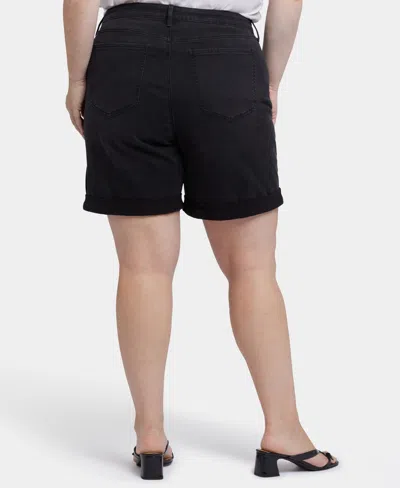 Nydj Diana Relaxed Jean Shorts In Cadiz Royal In Blue