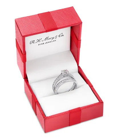 Macy's Diamond Bridal Set (1 1/2 Ct. T.w.) In 14k White Or Yellow Gold In Metallic