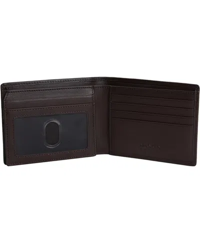 Mancini Men's Sonoma Rfid Secure Billfold Wallet In Brown
