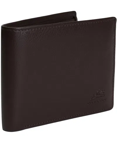 Mancini Men's Sonoma Rfid Secure Billfold Wallet In Brown