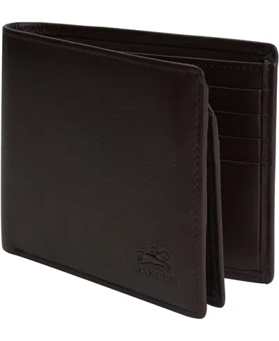 Mancini Men's Sonoma Rfid Secure Billfold Wallet In Brown