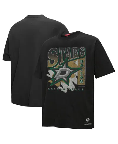 Mitchell & Ness Women's Black Dallas Stars Choppy Ice Boyfriend T-shirt In Black