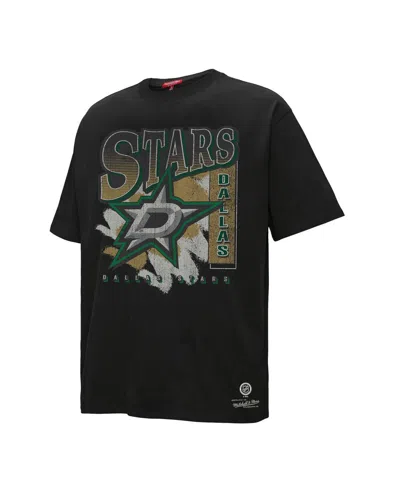 Mitchell & Ness Women's Black Dallas Stars Choppy Ice Boyfriend T-shirt In Black