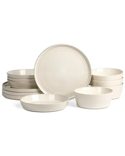 Stone Lain Claire 12-piece Dinnerware Set Stoneware In Neutral