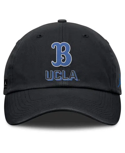 Jordan Men's Ucla On-field Club Gameday  Brand College Adjustable Hat In Black