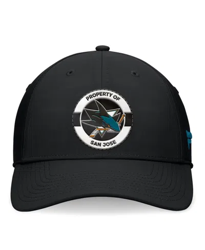 Fanatics Men's Black San Jose Sharks Authentic Pro Training Camp Flex Hat In Black