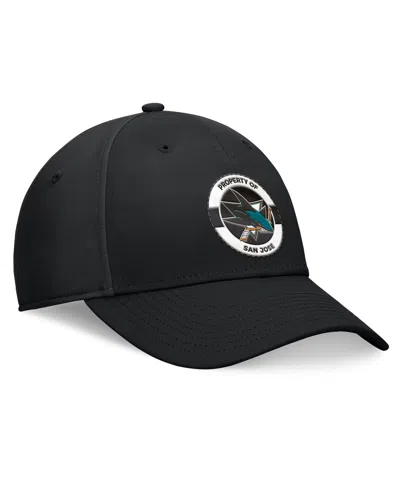 Fanatics Men's Black San Jose Sharks Authentic Pro Training Camp Flex Hat In Black