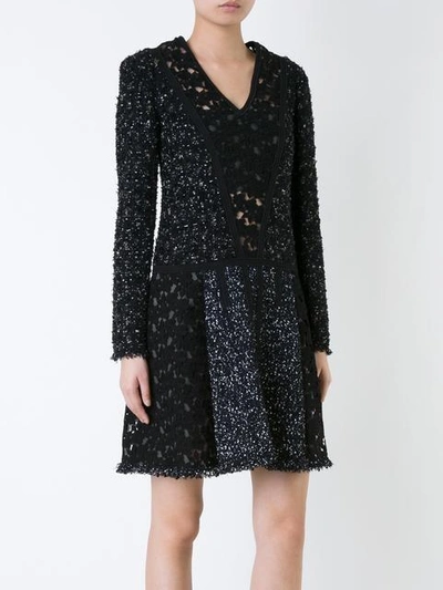 Shop Giambattista Valli Lace Dress In Black