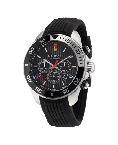 Nautica Men's Analog Silver-tone Stainless Steel Watch Set, 48mm In Metallic