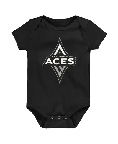 Outerstuff Baby Boys And Girls 3-piece Las Vegas Aces Slide Home Creeper Set In Multi