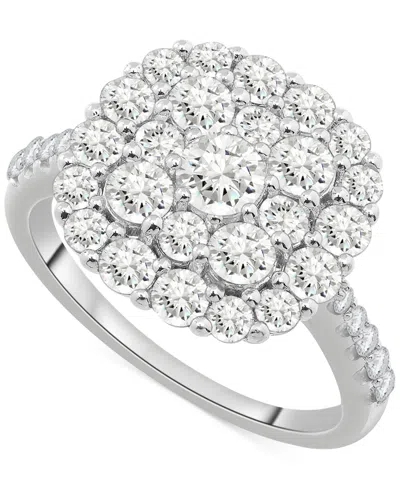 Wrapped In Love Diamond Cluster Ring (2 Ct. T.w.) In 14k White Gold, Exclusively At Macy's In Gold