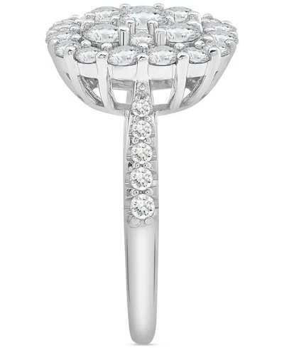 Wrapped In Love Diamond Cluster Ring (2 Ct. T.w.) In 14k White Gold, Exclusively At Macy's In Gold