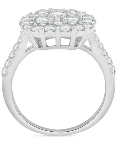 Wrapped In Love Diamond Cluster Ring (2 Ct. T.w.) In 14k White Gold, Exclusively At Macy's In Gold