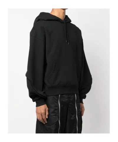 Mugler Oversize Cotton Jacket In Black