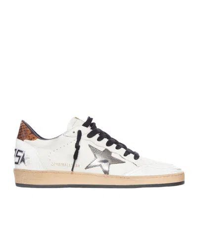 Golden Goose Leather Sneakers Star Detail In White