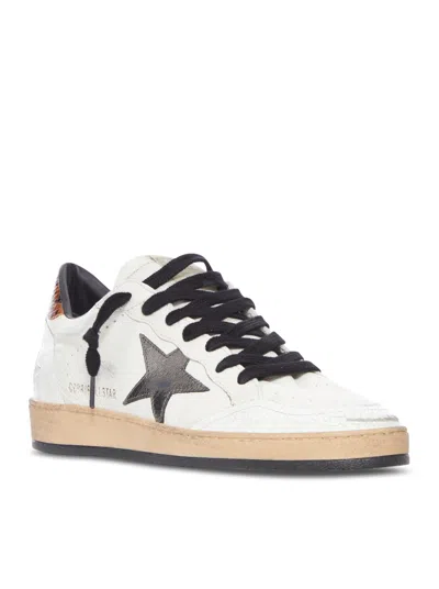 Golden Goose Leather Sneakers Star Detail In White