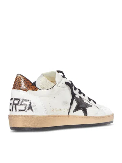 Golden Goose Leather Sneakers Star Detail In White