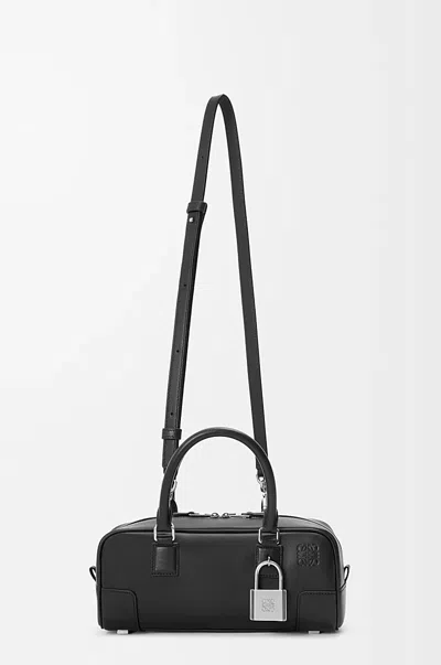 Loewe Womens Black Amazona 23 Cropped Leather Shoulder Bag