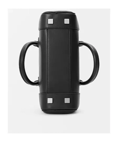 Loewe Womens Black Amazona 23 Cropped Leather Shoulder Bag