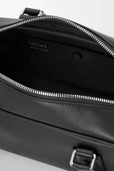 Loewe Womens Black Amazona 23 Cropped Leather Shoulder Bag