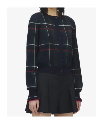 Alexander Mcqueen Mcqueen Check Wool Cardigan In Multi