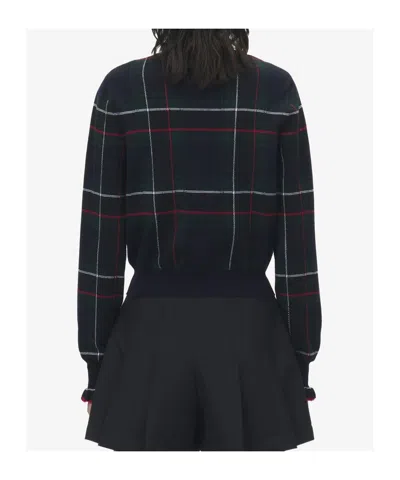Alexander Mcqueen Mcqueen Check Wool Cardigan In Multi
