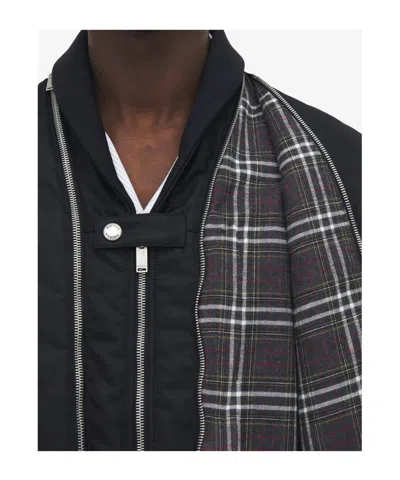 Alexander Mcqueen Mcqueen Technical Crop Bomber Jacket In Black