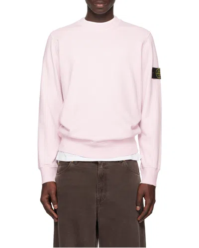 Stone Island Carhartt Wip Black Cotton Standard Crew Neck T-shirt In Pink