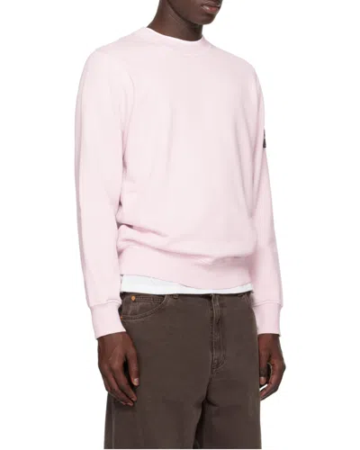 Stone Island Carhartt Wip Black Cotton Standard Crew Neck T-shirt In Pink