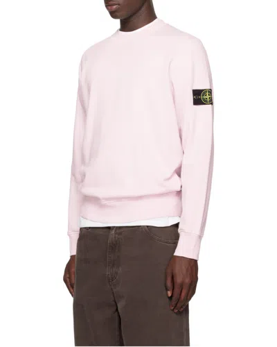 Stone Island Carhartt Wip Black Cotton Standard Crew Neck T-shirt In Pink